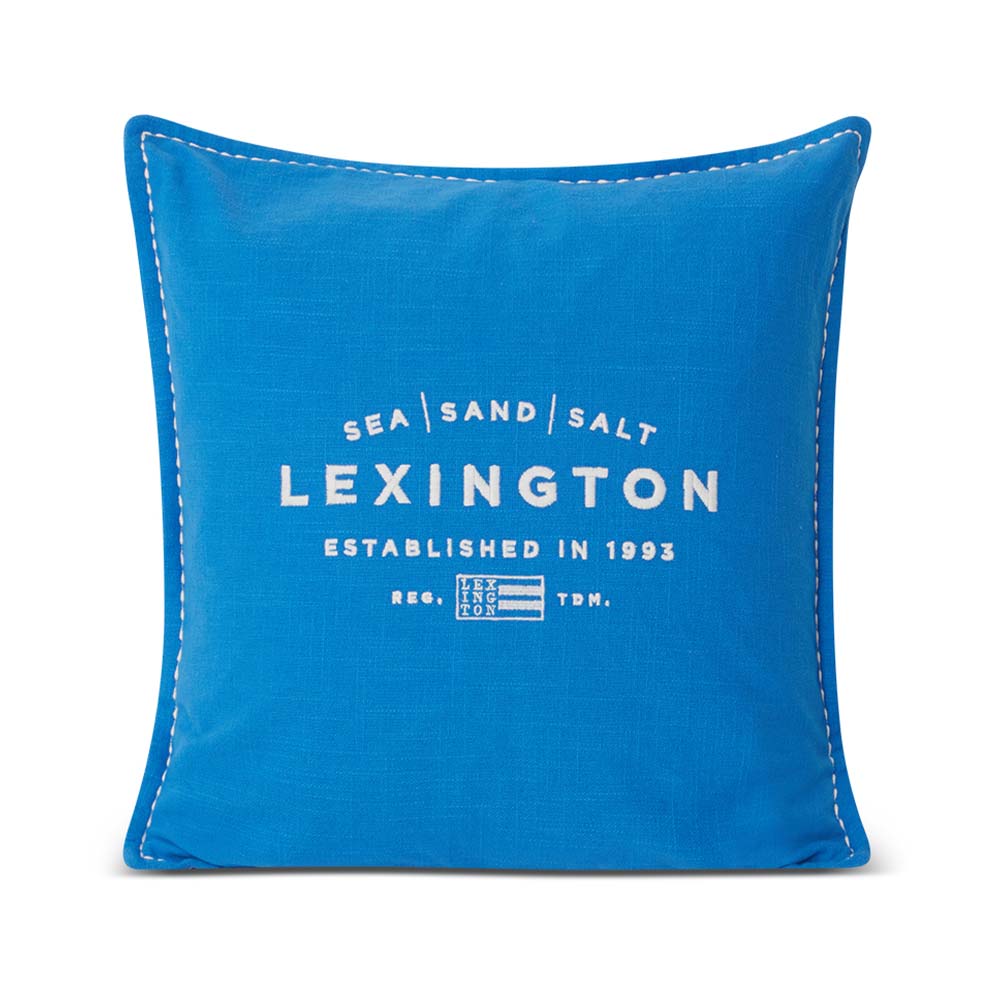 Lexington Sea Sand Salt Logo Embroidered Cotton Kuddfodral